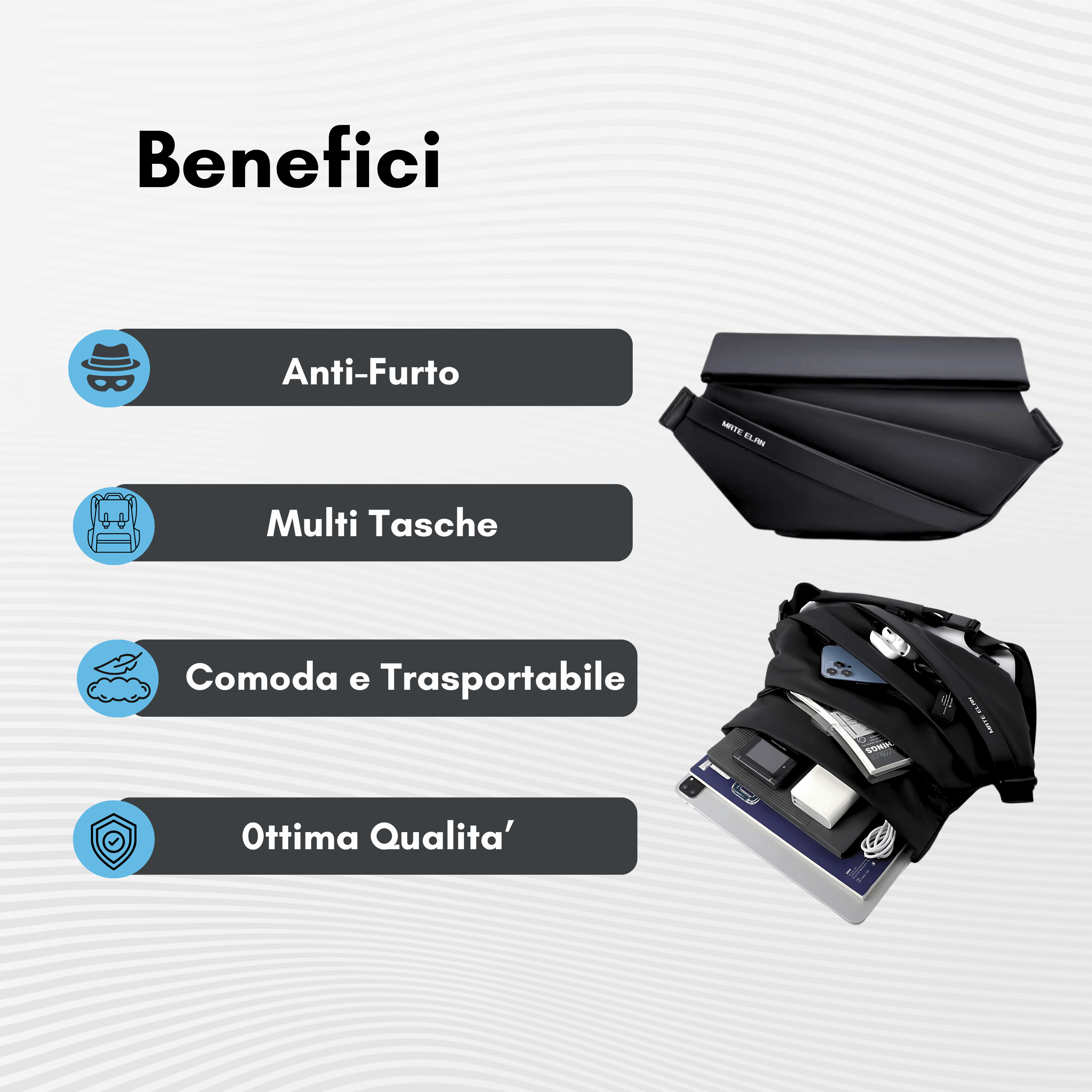 Pakqo© | La Borsa Anti-Furto piú resistente del 2025!